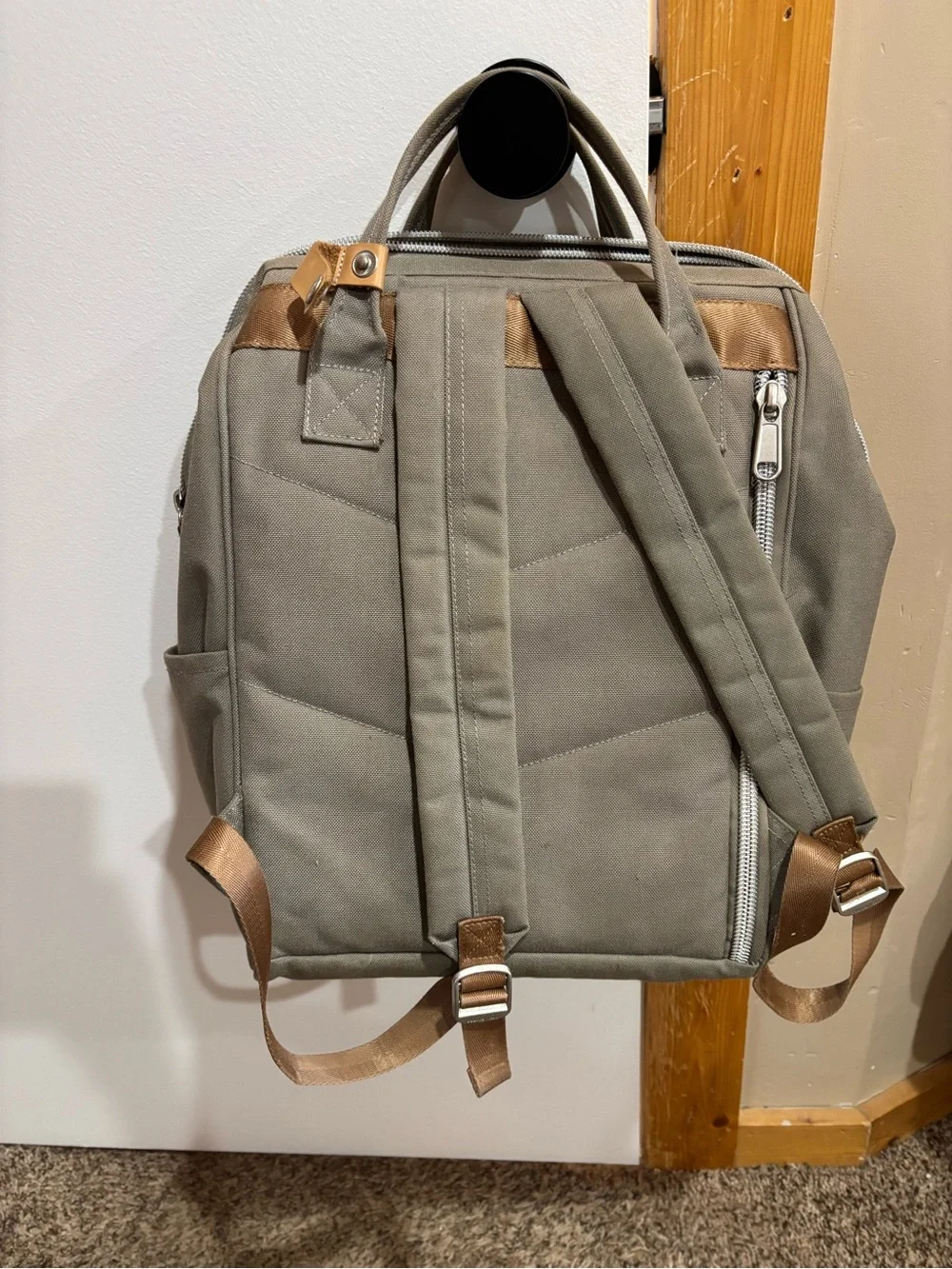 Himawari Canvas Backpack - Taupe